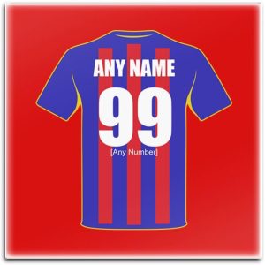 Personalised Gift - Set of 4 x Crystal Palace Glass Square Coasters (Football Club Design Theme, Colour Options) - Any Name/Message on Your Unique Mat Pad - The Eagles Glaziers