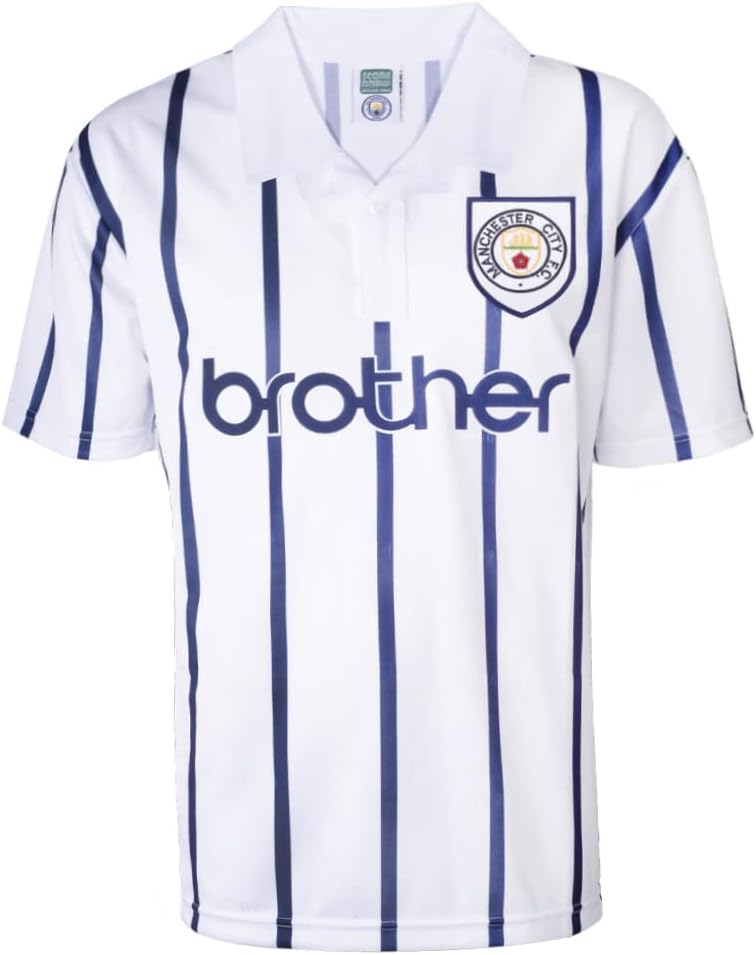 Score Draw Manchester City 1993 Away Retro Shirt