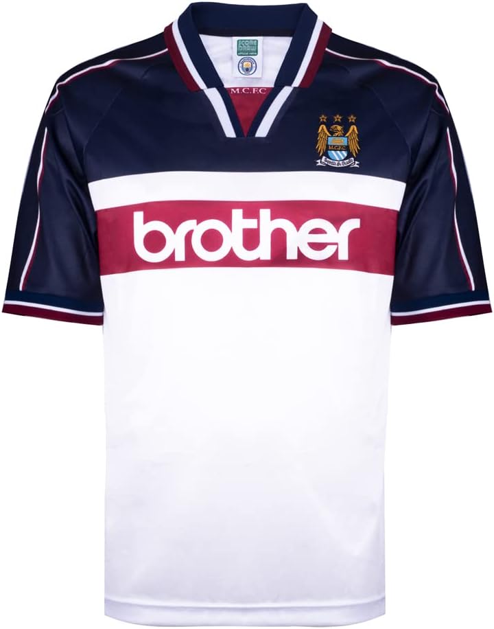 Score Draw Manchester City 1998 Away Retro Shirt