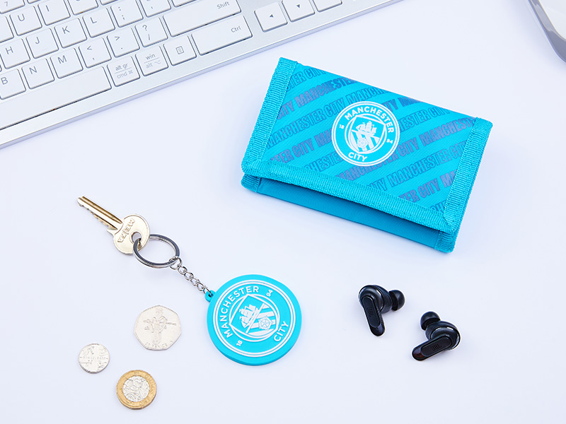 Manchester City F.C. Sports Fan Trifold Wallet Accessories Set
