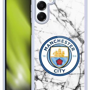 Head Case Designs Officially Licensed Manchester City Man City FC Full Colour Marble Badge Gel Case [Military Grade Protection] Compatible with Samsung Galaxy A16 5G and Compatible with MagSafe