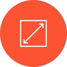 arrow pointing down in a square icon