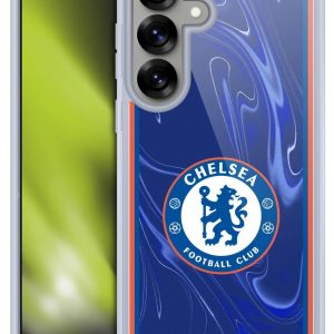 Head Case Designs Officially Licensed Chelsea Football Club Home 2024/25 Kit Gel Case [Military Grade Protection] Compatible with Samsung Galaxy S25 and Compatible with MagSafe