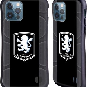 Head Case Designs Officially Licensed Aston Villa Football Club Away 2025/26 Crest Kit Hybrid Case Compatible With Apple iPhone 12 / iPhone 12 Pro