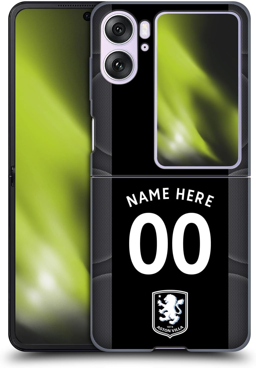 Head Case Designs Officially Licensed Aston Villa Football Club Away 2025/26 Kit Hard Back Case Compatible With Oppo Find N2 Flip