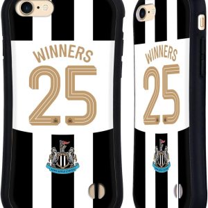 Head Case Designs Officially Licensed Newcastle United Football Club Home Kit 2025 Cup Winners Hybrid Case Compatible With Apple iPhone 7/8 / SE 2020 & 2022