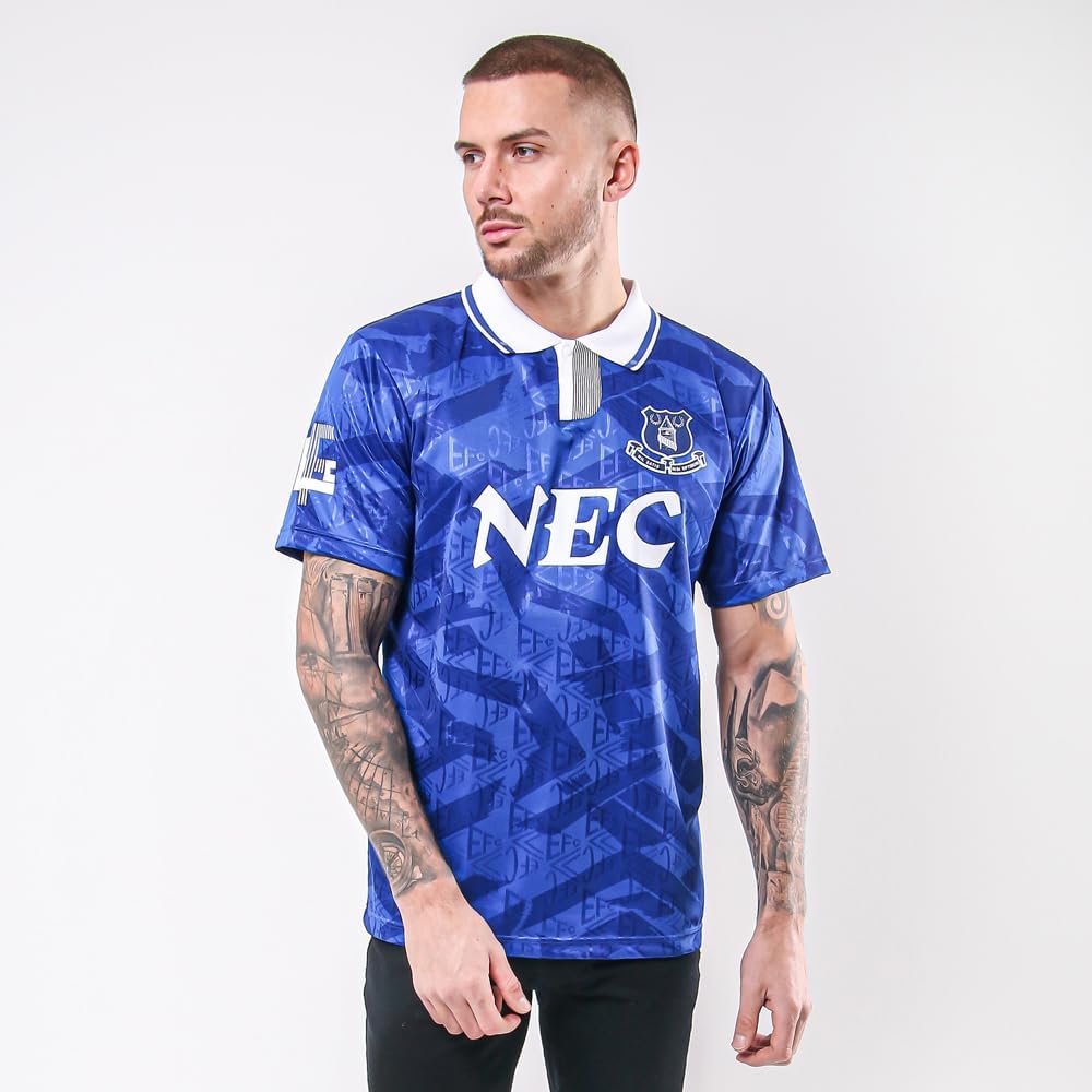 Score Draw Everton 1992 Retro Football Shirt Blue XX-Large Polyester - Image 3