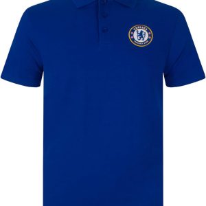 Chelsea Boys Polo Shirt Crest Kids Official Football Gift