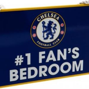 Chelsea FC Official Football Gift No 1 Fan Bedroom Sign - A Great Christmas / Birthday Gift Idea For Men And Boys