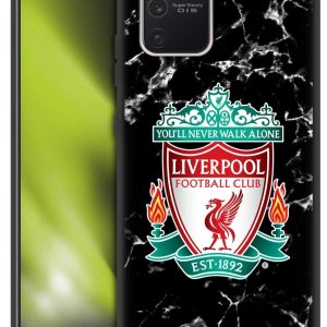 Head Case Designs Officially Licensed Liverpool Football Club Black Crest Marble Skinny Fit Hybrid Iced Case Compatible With Samsung Galaxy S10 Lite
