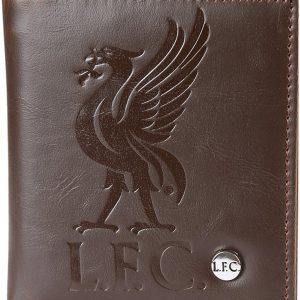 Liverpool FC Wallet Faux Leather Luxury Brown OFFICIAL Football Gift