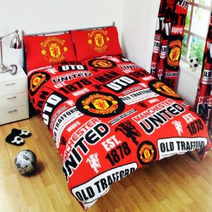 Manchester United FC Football Patch Duvet and Pillow Case Sets (Double)