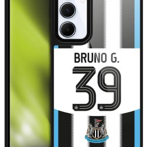 Head Case Designs Officially Licensed Newcastle United Football Club Bruno Guimarães 2025/26 Players Home Kit 1st Group Gel Armour Case [Military Grade] Compatible With Samsung Galaxy A55 5G