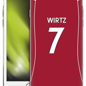 Head Case Designs Officially Licensed Liverpool Football Club Florian Wirtz 2025/26 Players Home Kit 1st Group Gel Case [Military Grade Protection] Compatible With Apple iPhone 7/8 / SE 2020 & 2022