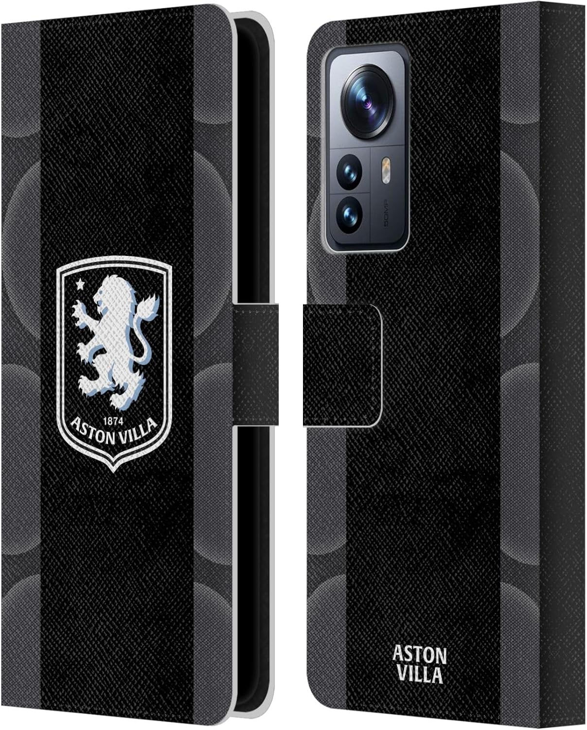 Head Case Designs Officially Licensed Aston Villa Football Club Away 2025/26 Crest Kit Leather Wallet Case Compatible With Xiaomi 12 Pro