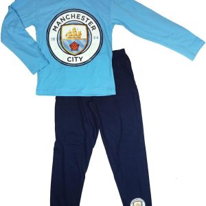 Boys Official MANCHESTER CITY Football Club MCFC Long Pyjamas sizes from 4 to 12 Years