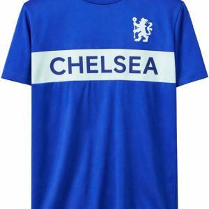 Chelsea Official Football Club Wordmark T-Shirt – Men’s Royal Blue Football Supporter Tee (UK, Alpha, XL, Regular, Regular)
