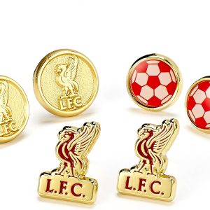 Liverpool Football Club Stud Earrings Set of 3 Pairs