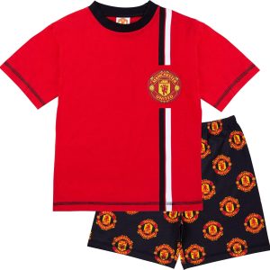 Manchester United F.C. Boys Pyjamas, Cotton Man Utd Pjs, Official Football Pyjamas for Kids