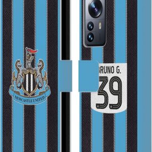 Head Case Designs Officially Licensed Newcastle United Football Club Bruno Guimarães 2025/26 Players Home Kit Leather Wallet Case Compatible With Xiaomi 12 Pro