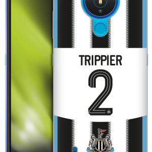 Head Case Designs Officially Licensed Newcastle United Football Club Kieran Trippier 2025/26 Players Home Kit Gel Case [Military Grade Protection] Compatible With Nokia 1.4