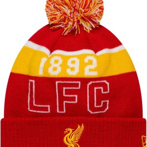 New Era Adult's Knit Sport Cuff Liverpool Football Club Beanie Knit Hat Red