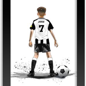 Personalised Newcastle United Football Gifts for Boys - Newcastle Football Poster for Boys Bedroom (Fine Art Print (Unframed))