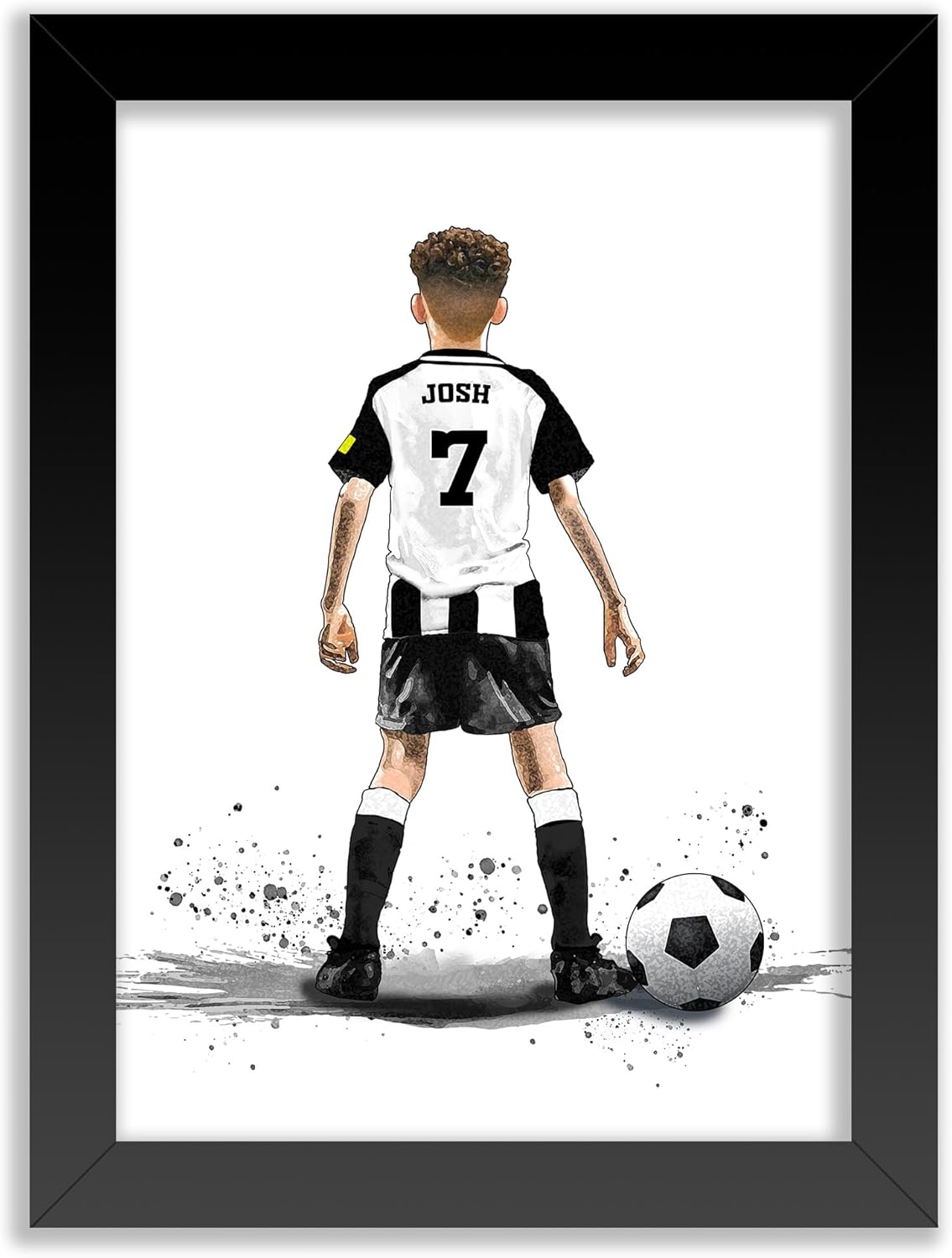 Personalised Newcastle United Football Gifts for Boys - Newcastle Football Poster for Boys Bedroom (Fine Art Print (Unframed))
