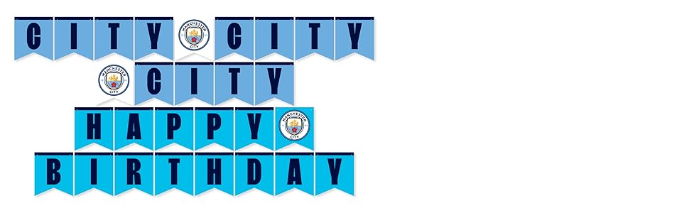 Manchester City letter banner