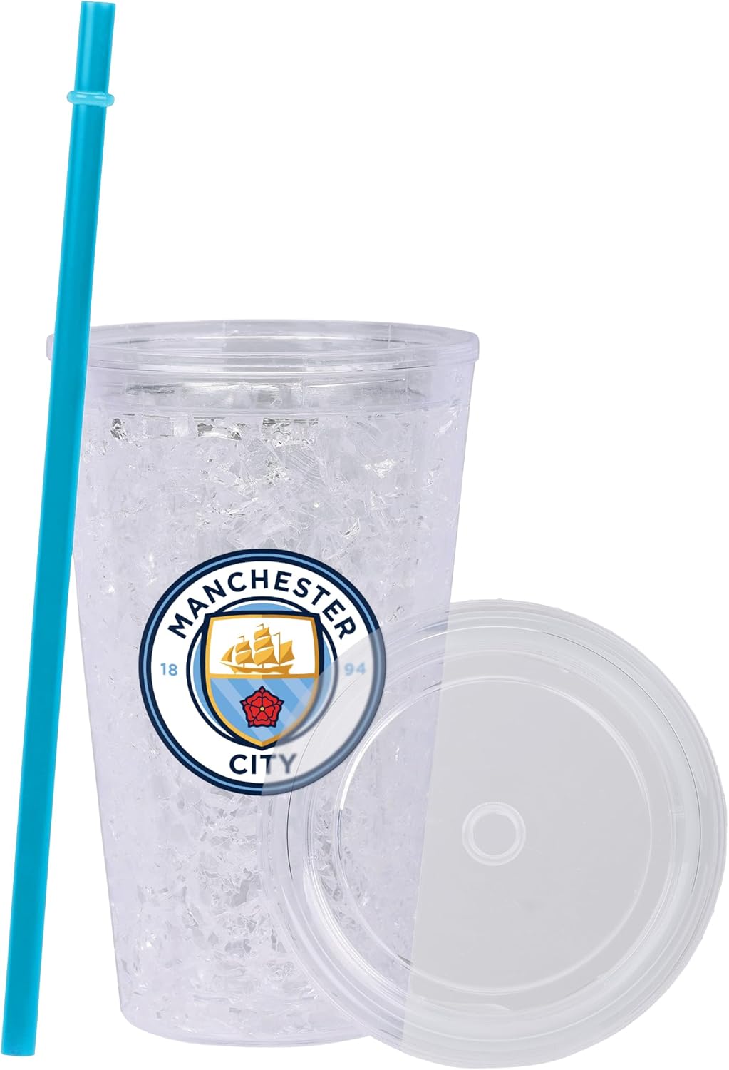 FOCO Officially Licensed Manchester City FC 450 mL Freezer Tumbler With Straw - Image 2