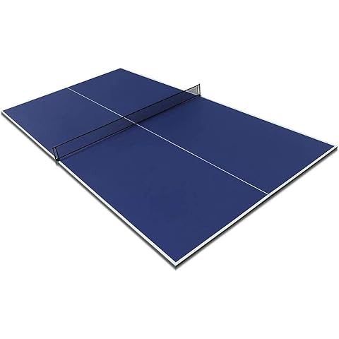 HLC 9FT Full Size Tennis Table Tennis Top Folding Ping Pong Top Blue 274 * 152 * 1.5CM