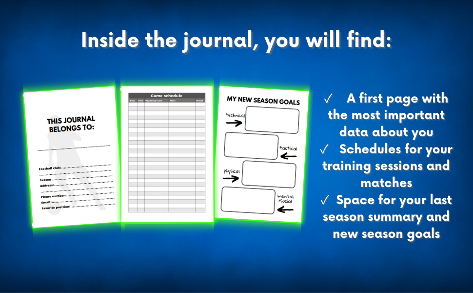 Inside the journal, you will find