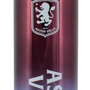 Hy-Pro Officially Licensed Aston Villa F.C 750ml Aluminium UV Water Bottle | Integrated Folding Straw, Neochrome Finish, Leakproof, Lightweight, BPA Free
