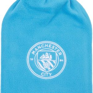 Manchester City F.C. Hot Water Bottle with Soft Cover 1.8L - Gifts for Him (Blue)