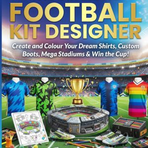 The Ultimate Football Kit Designer: Create and Colour Your Dream Shirts, Custom Boots, Mega Stadiums & Win the Cup! A Design and Activity Colouring Gift Book for Kids (Football Colouring Books)