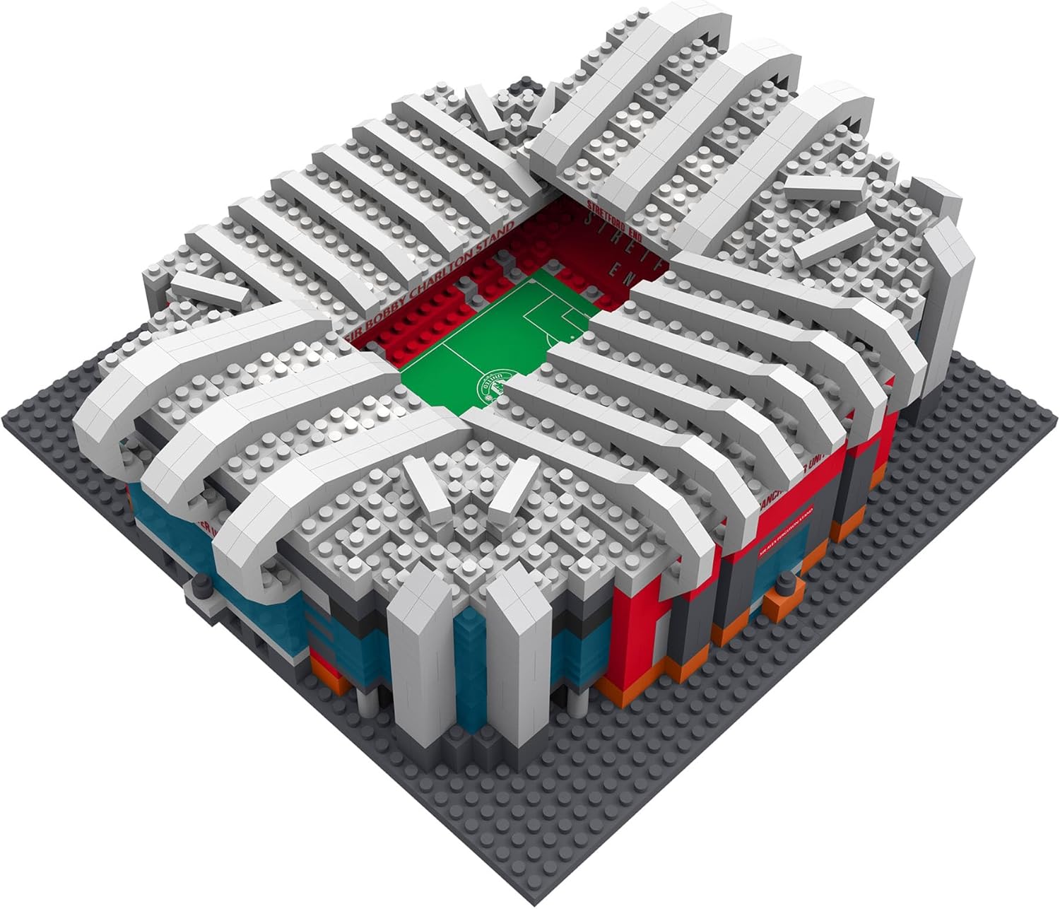 FOCO Officially Licensed Manchester United FC Old Trafford 3D Bricks Mini BRXLZ Football Stadium Construction Set - Premier League Model - 1,526 Pieces - Ages 12+ - Sports Merchandise - Image 3