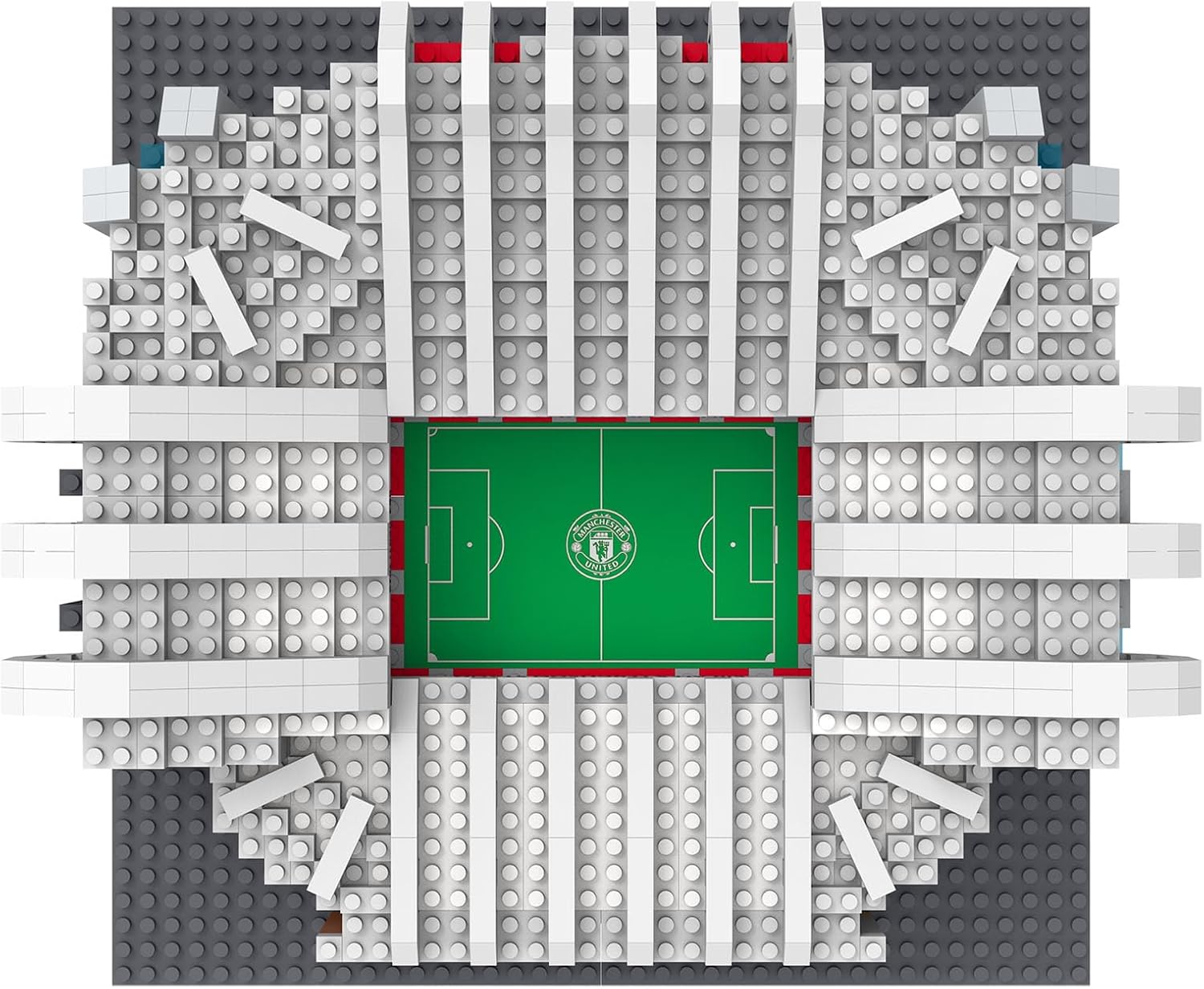 FOCO Officially Licensed Manchester United FC Old Trafford 3D Bricks Mini BRXLZ Football Stadium Construction Set - Premier League Model - 1,526 Pieces - Ages 12+ - Sports Merchandise - Image 4
