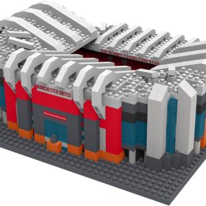 FOCO Officially Licensed Manchester United FC Old Trafford 3D Bricks Mini BRXLZ Football Stadium Construction Set - Premier League Model - 1,526 Pieces - Ages 12+ - Sports Merchandise