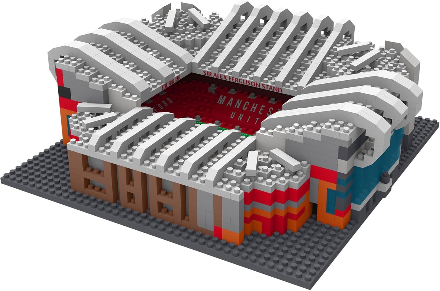 FOCO Officially Licensed Manchester United FC Old Trafford 3D Bricks Mini BRXLZ Football Stadium Construction Set - Premier League Model - 1,526 Pieces - Ages 12+ - Sports Merchandise - Image 2