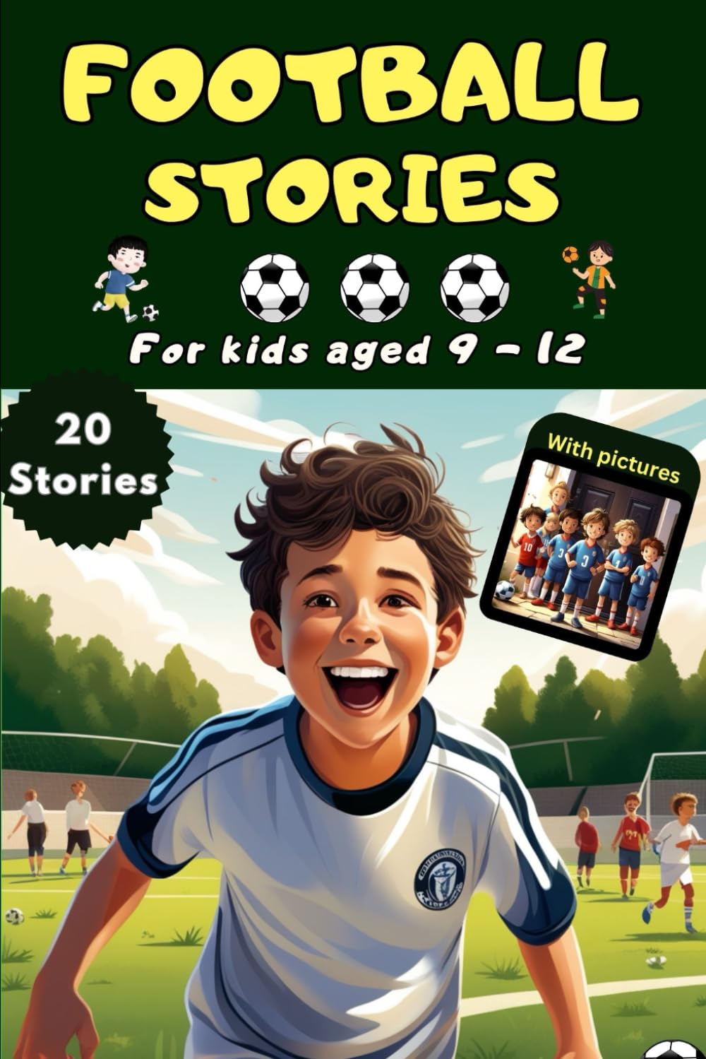 Football stories for boys 9-12 – Learn about the importance of team spirit, skills and tactics from the big football story book as one of the best ... book for kids for 9 year olds onwards