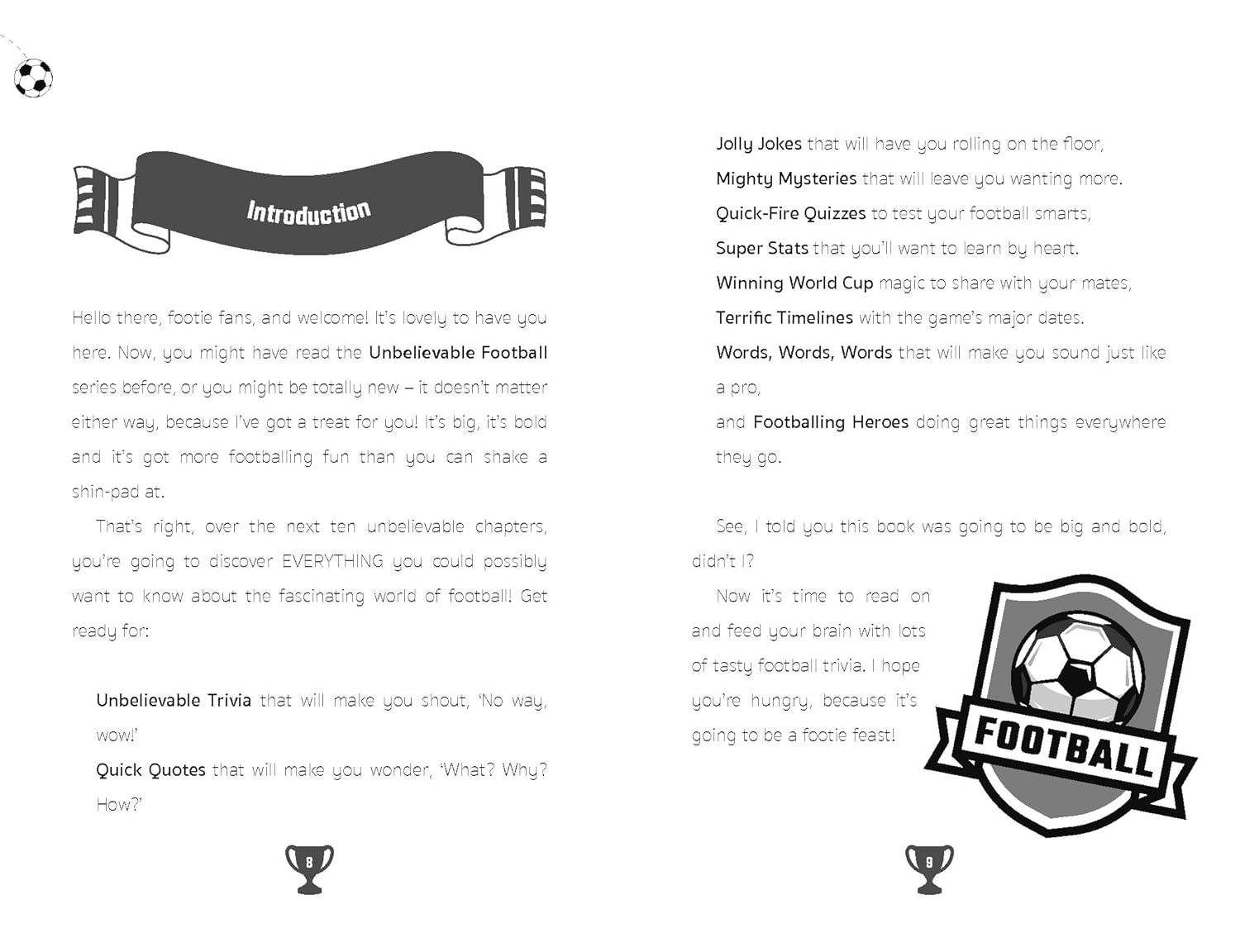 The Unbelievable Football Trivia Book: Facts, Stats, Jokes, Quizzes and More (Unbelievable Football) - Image 2
