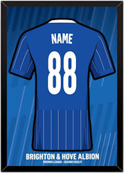 Brighton and Hove Albion Fan Personalised A4 Print