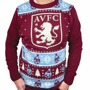Aston Villa FC Christmas Jumper Small