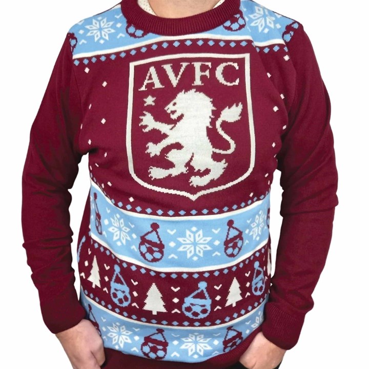 Aston Villa FC Christmas Jumper Small