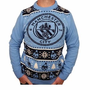 Manchester City FC Christmas Jumper Medium