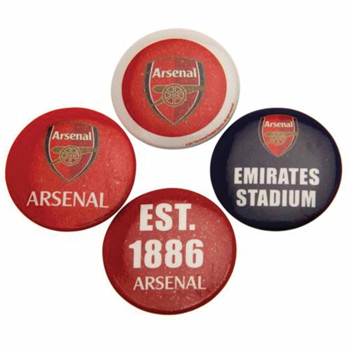 Arsenal FC Button Badge Set