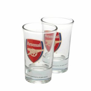Arsenal FC 2 Pack Shot Glasses