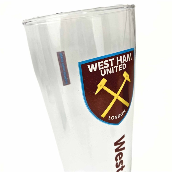 West Ham United FC Slim Pint Glass