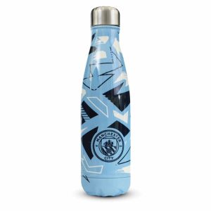 Manchester City FC Pattern Water Bottle