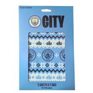 Manchester City FC Christmas Gift Wrap